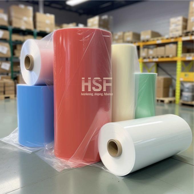 Opaque White 120Î¼m HDPE Film product sample showing texture and opacity