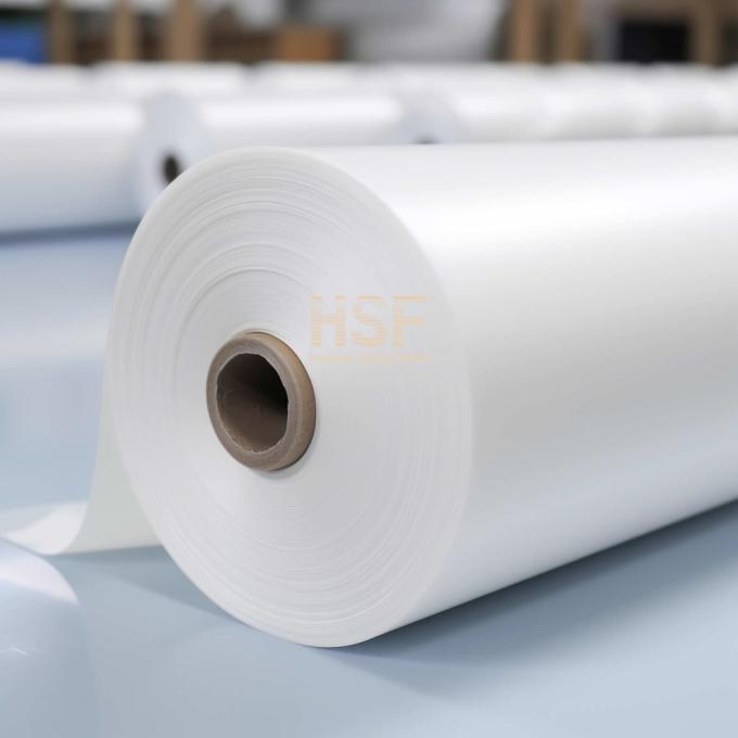 40μm Milky White Cast Polypropylene CPP Film sample showing transparency and texture
