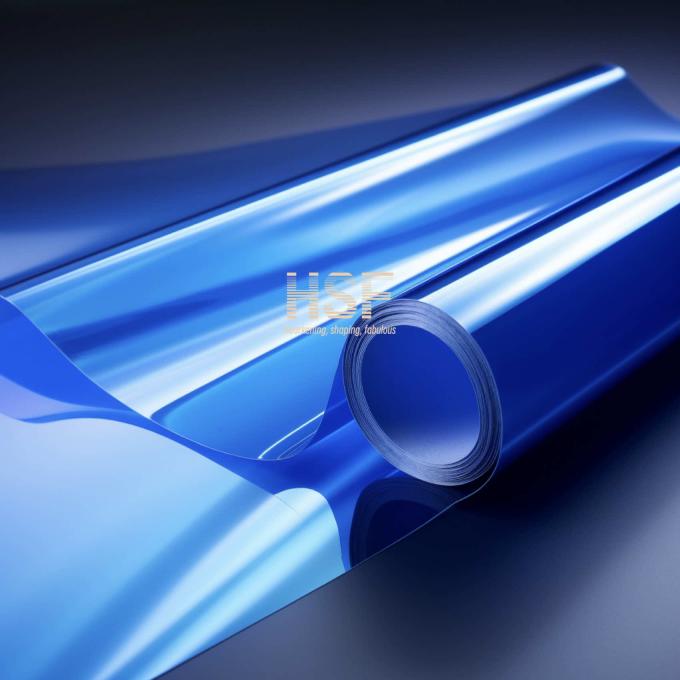 50μm Blue PET Release Film sample showing material texture and color